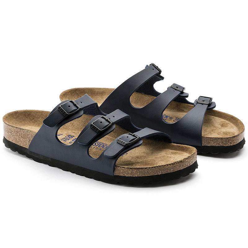 Florida Birkenstock Soft Footbed Birko Flor Damske Námornícka Modrá | SK 77FDN